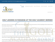 Tablet Screenshot of golfacademyborneo.com